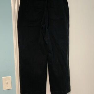Everlane the Twill size 16 wide leg pant black organic